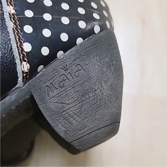 Women's Ankle Boots Maia European Punk Leather, Steam Punk, black UNIQUE size 8 - Picture 12 of 15